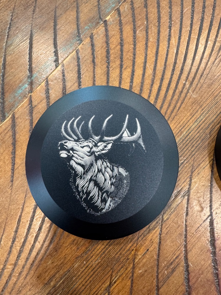 Wildlife laser engraved coaster - Cache Valley Utah custom engraving